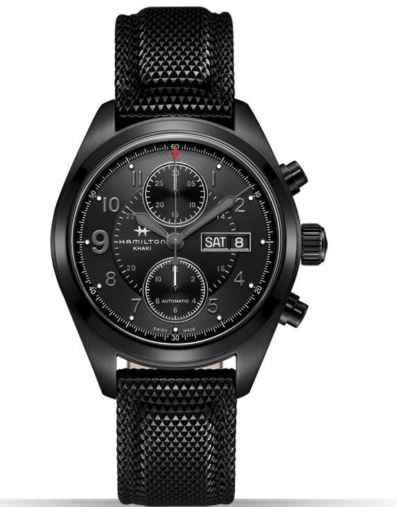 Hamilton Khaki Field Full Black Auto Chrono H71626735 watch